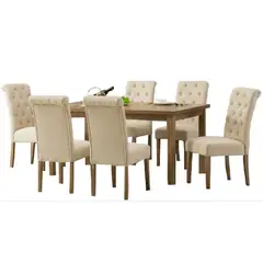 ALTO HOGAR - Juego De Comedor Veronikka 6 Sillas Beige