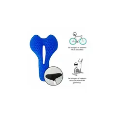 GENERICO - Asiento Cojín Gel de Silicona para Bicicleta Funda