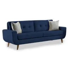 ALTO HOGAR - Sofá Kayruth 3 Cuerpos Azul Cobalto