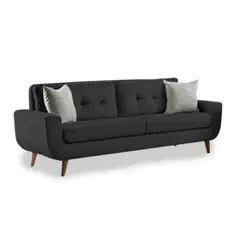 ALTO HOGAR - Sofá Kayruth 3 Cuerpos Negro