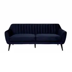 ALTO HOGAR - Sofá Vintage Mya 3 Cuerpos Azul Cobalto