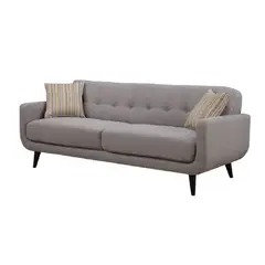 ALTO HOGAR - Sofá Vintage Zoe 3 Cuerpos Gris