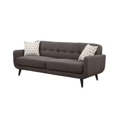 ALTO HOGAR - Sofá Vintage Zoe 3 Cuerpos Negro