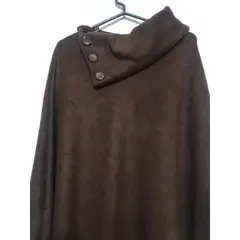 GENERICO - Poncho Polar para Mujer - Cuello Volcado
