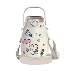 SINOCAMCO - Tomatodo Kawaii - Incluye Sticker y Cepillo de limpieza-Blanco