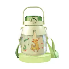 SINOCAMCO - Tomatodo Kawaii - Incluye Sticker y Cepillo de limpieza-Verde