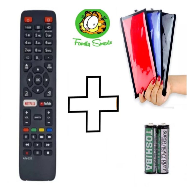Control Remoto Genérico Aoc Smart Tv Modelo 32s5970 + Funda