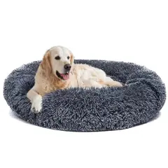 GENERICO - Cama Donut Extra Grande XL 80 cm Felpa Duradera 1-2 Perros