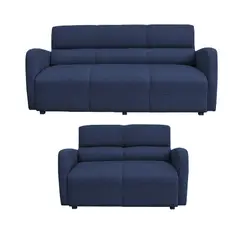 CASA BELLA - Juego De Sala Paris 3-2 Azul