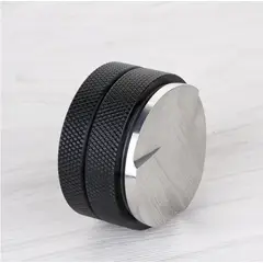 LIMA CON CAFEINA - Distribuidor Negro 51mm - Acero inox ergonómico para compactar café