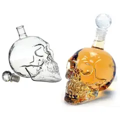GENERICO - Licorera de Vidrio Diseño Cráneo Capacidad 1litro