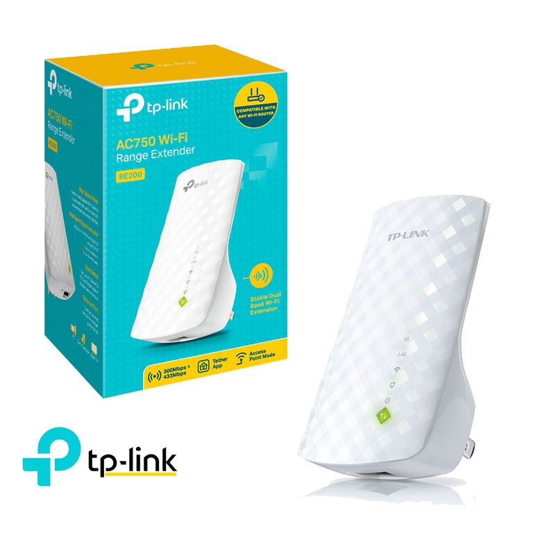 TP-Link Extensor De Señal RE200 Wi-fi 5 GHz 2,4 GHz AC750