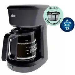 OSTER - Cafetera 12 Tazas Filtro Permanente BVSTDCS12B