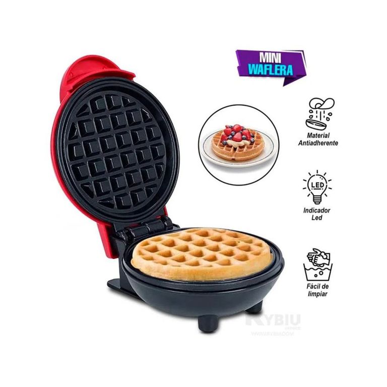 Mini Wafflera Eléctrica Antiadherente - Circular