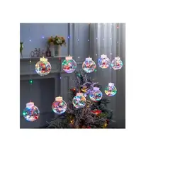 GENERICO - Cortina Luces Guirnalda Led Con Esferas Decoración