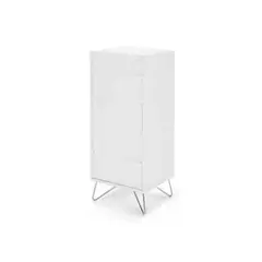 YOLODECORO - Cómoda Tocador 5 Cajones Elona Blanco Brillante