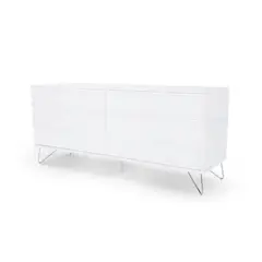 YOLODECORO - Cómoda Ancha 6 Cajones Elona Blanco Brillante