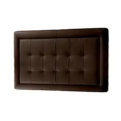 MAVISAC - Cabecera Square Dos Plazas Color Chocolate - Tela