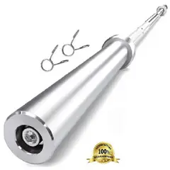 ALPHA GYM - Barra olímpica recta de 16kg seguros