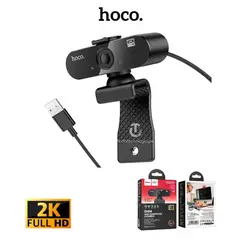 HOCO - Cámara Web Full HD 2K 4 Millones de Píxeles USB con Micrófono
