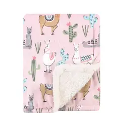 HUDSON - MANTA DE SHERPA PARA BEBES - LLAMAS