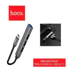 HOCO - Adaptador Multipuerto Tipo-C a USB 4 en 1 para Portátiles Laptop