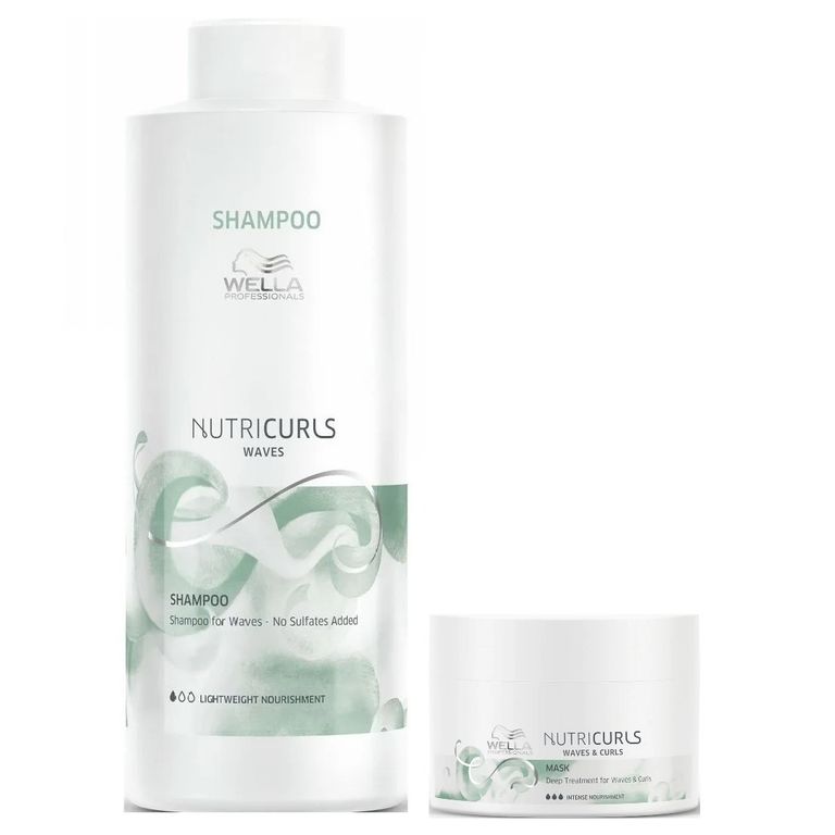 Shampoo Para Ondas 1000ml Mascarilla 150ml Nutricurls