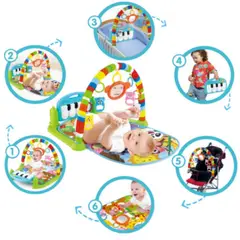 GENERICO - Gimnasio Multifuncional con Piano 6 en 1 V