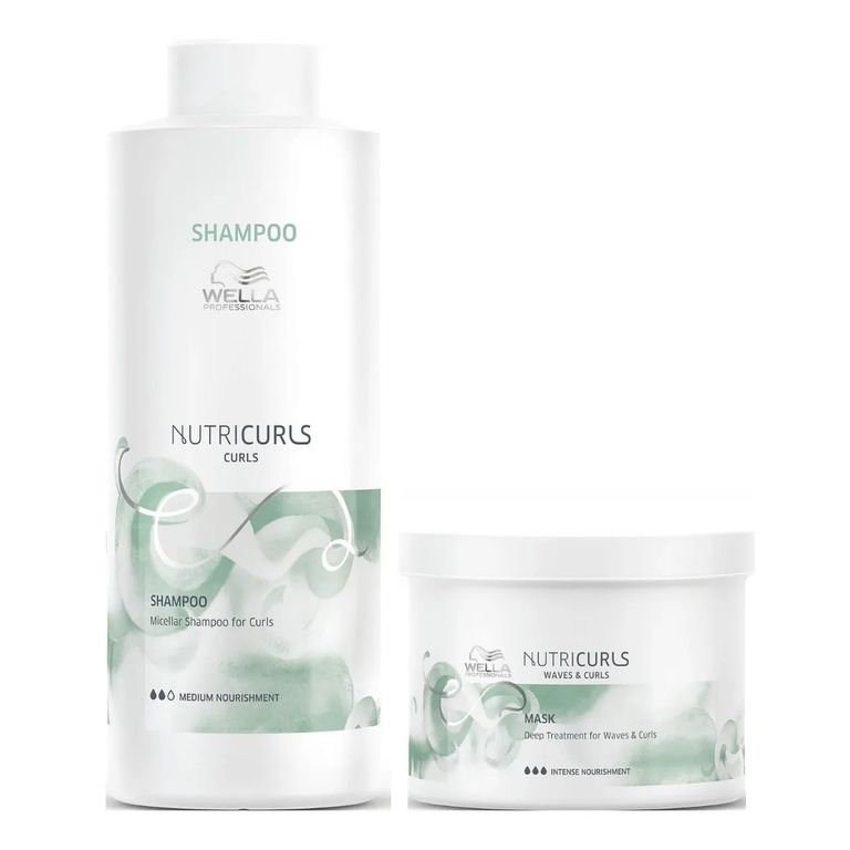 Shampoo Micelar Para Rizos 1000ml Mascarilla 500ml Nutricurl