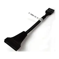 UNIVERSAL - Adaptador de Placa USB 3.0 de 20 Pines Macho a 2.0 de 9 Pines Hembra