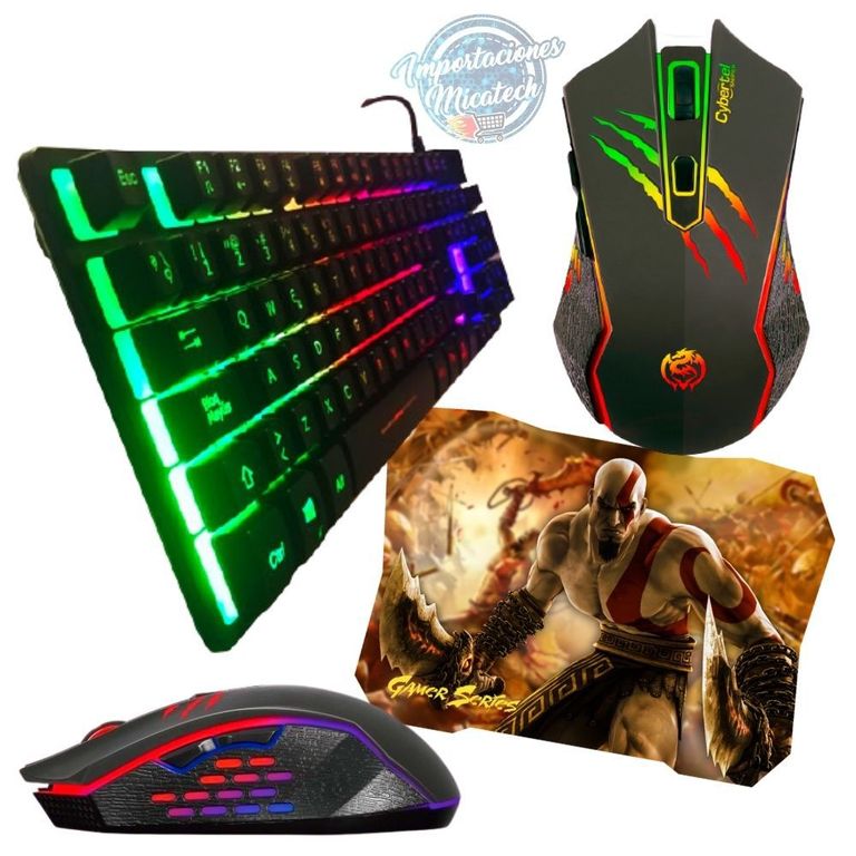 Kit Gamer Teclado Semimecánico Xtreme + Mouse Sniper + Pad