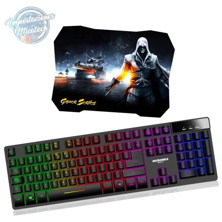 Teclado Gamer Semimecánico Neon Pad