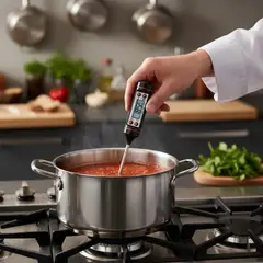 JPSYSTEMS - Termómetro Digital de Cocina Alimentos Carne Líquidos solidos 235mm