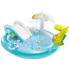 INTEX - Piscina Inflable Centro de Juego de cocodrilo -