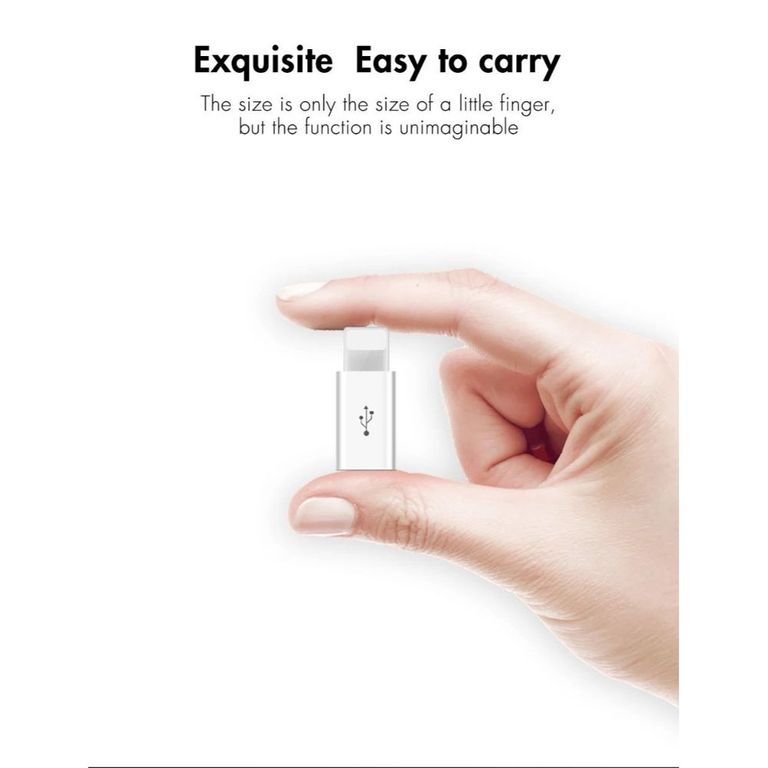 Adaptador Otg De Microusb V8 A Lightning iPhone