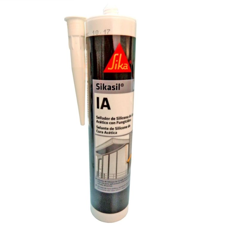 Silicona Acética Antihongos Sikasil IA Blanco x 280 ml
