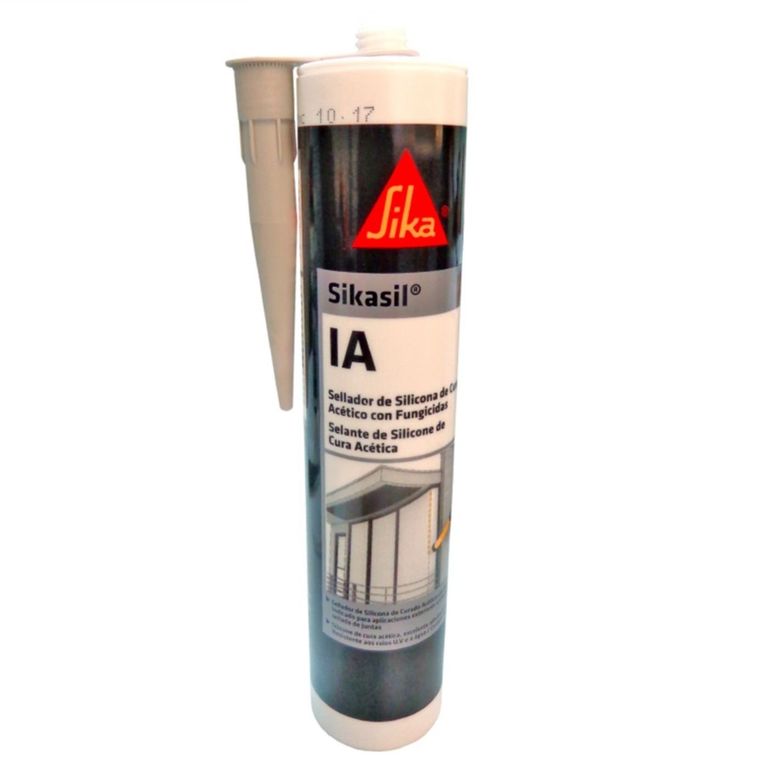 Silicona Acética Antihongos Sikasil IA Gris x 280 ml