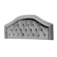 MAVISAC - Cabecera Reina Plaza Y Media Color Plata - Tela