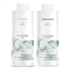 WELLA - Shampoo Micelar Para Rizos 1000ml + Acondicionador Nutricurls