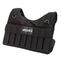 ALPHA GYM - Chaleco lastrado de 20kg metal peso regulable