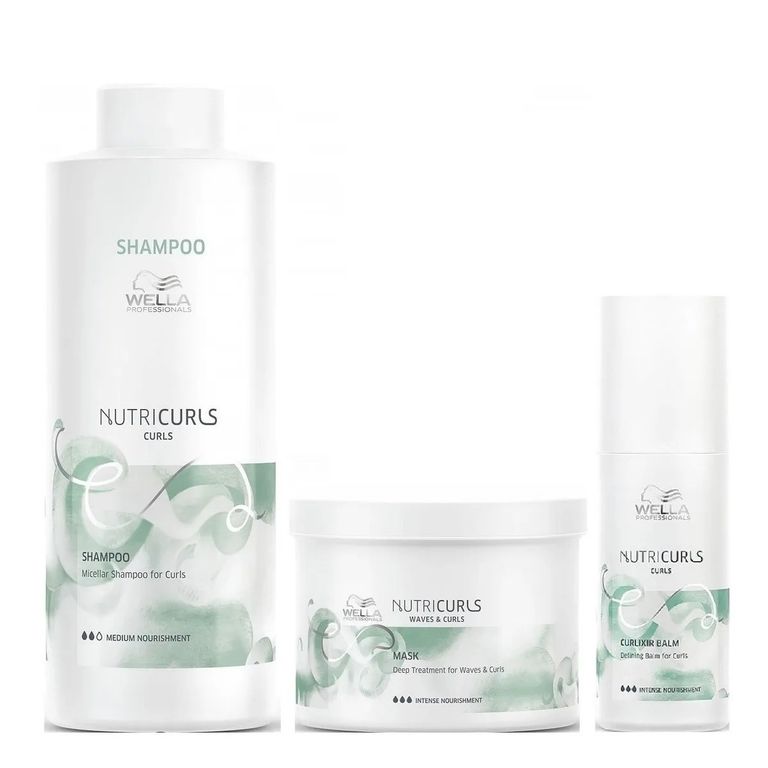 Shampoo Para Rizos 1000ml + Mascarilla 500 + Bálsamo Nutricu