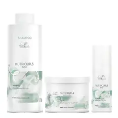 WELLA - Shampoo Para Rizos 1000ml + Mascarilla 500 + Bálsamo Nutricurls