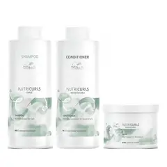 WELLA - Shampoo Micelar 1000 + Acondicionador + Mascarilla Nutricurls