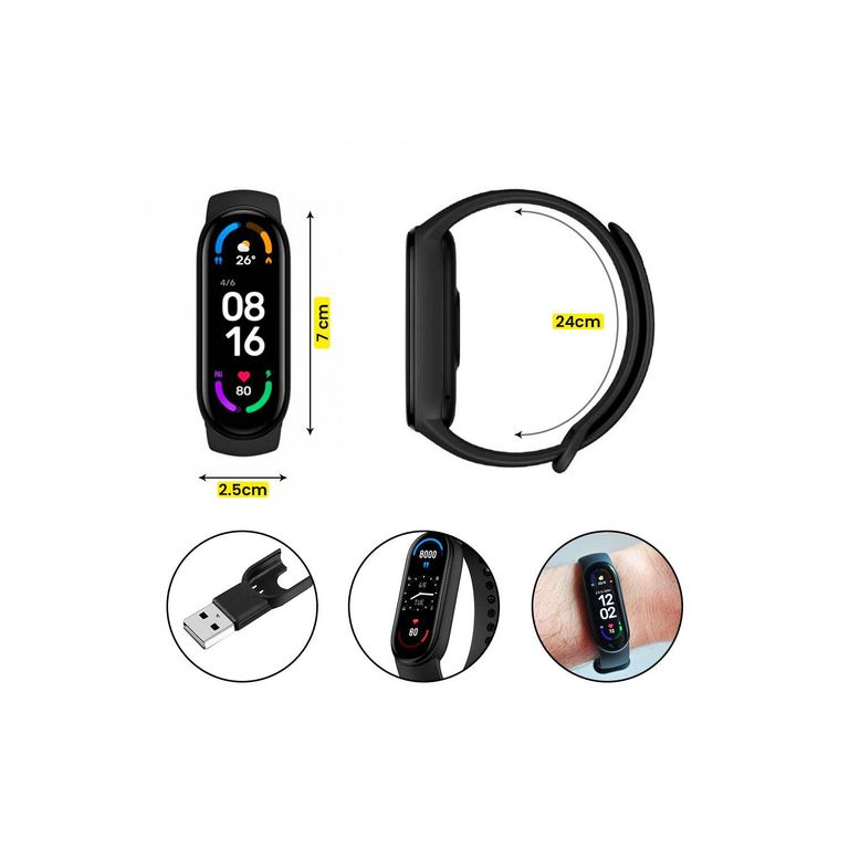 SmartBand Fit M6 - Color Negro