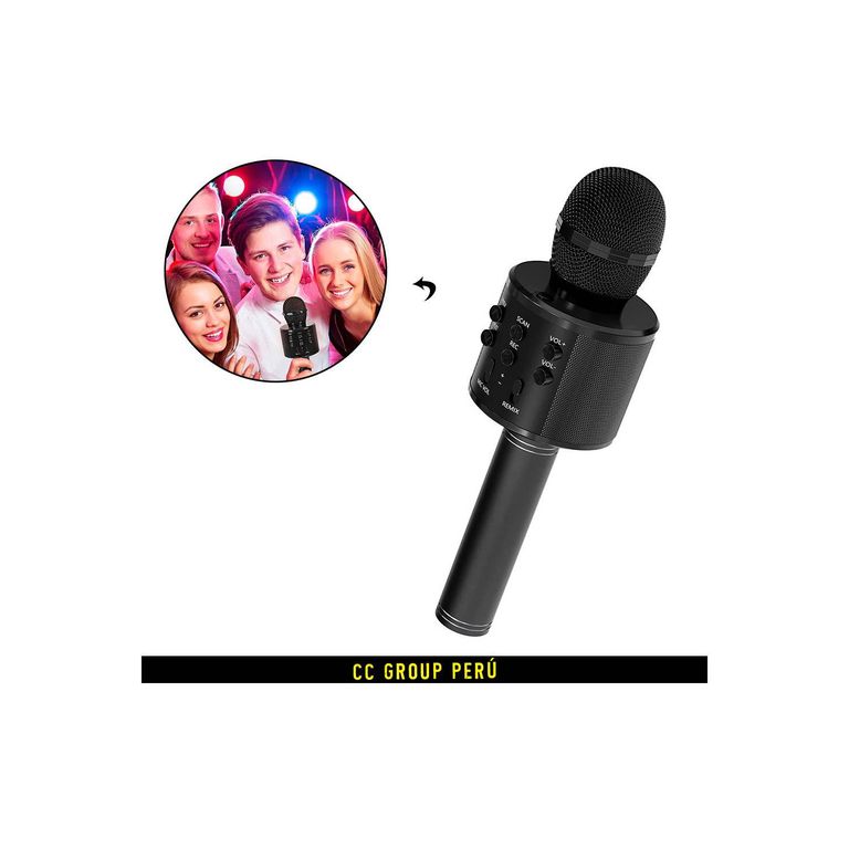 Micrófono Bluetooth Inalámbrico WS 858 - Negro