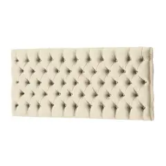 MAVISAC - Cabecera Majestic Plaza Queen Color Marfil - Ultra Cuero