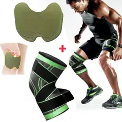 GENERICO - Rodillera Ortopedica Elastica Compresion Gym Entrenamiento Bandas