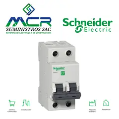 SCHNEIDER ELECTRIC - INTERRUPTOR TERMOMAGNETICO 2P 50A 10KA 230V Easy9 Schneider
