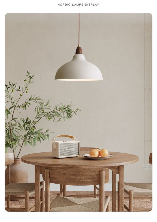 Lámpara colgante redondo blanco e27