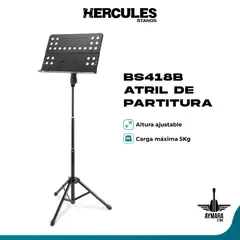 HERCULES - BS418B ATRIL DE PARTITURA
